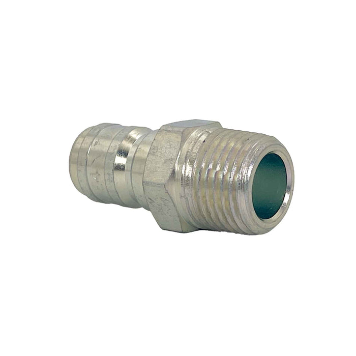 Dixon E4M4, E Series FST Straight Thru, 1/2" Body Plug x 1/2" Male Threaded (Steel)