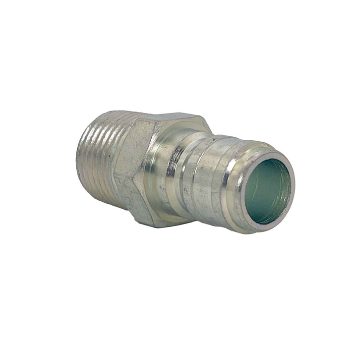 Dixon E4M4, E Series FST Straight Thru, 1/2" Body Plug x 1/2" Male Threaded (Steel)