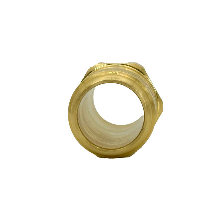 Dixon E8M8-B, E Series FST Straight Thru, 1" Body Plug x 1" Male Threaded (Brass)