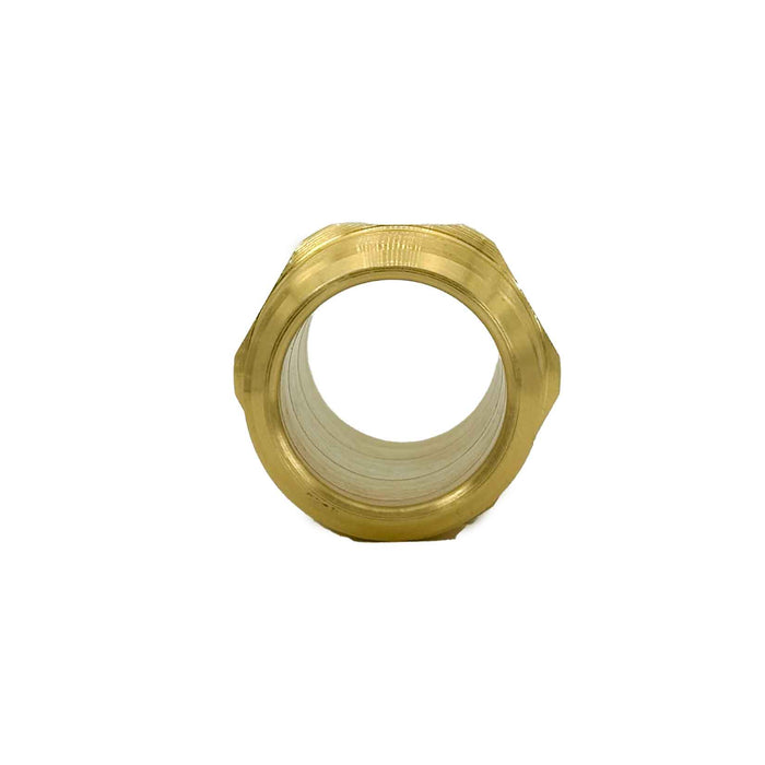 Dixon E8M8-B, E Series FST Straight Thru, 1" Body Plug x 1" Male Threaded (Brass)